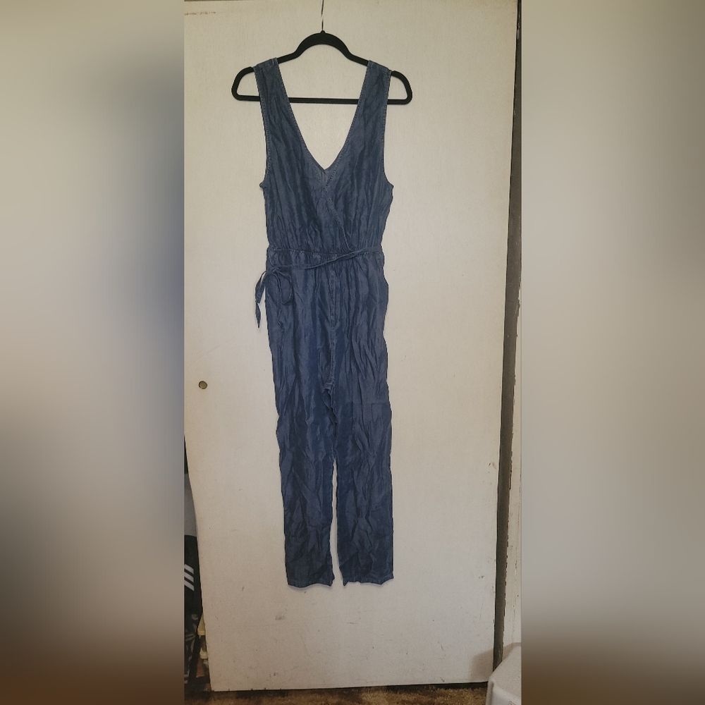 En Creme Blue Jumpsuit Size MEDIUM